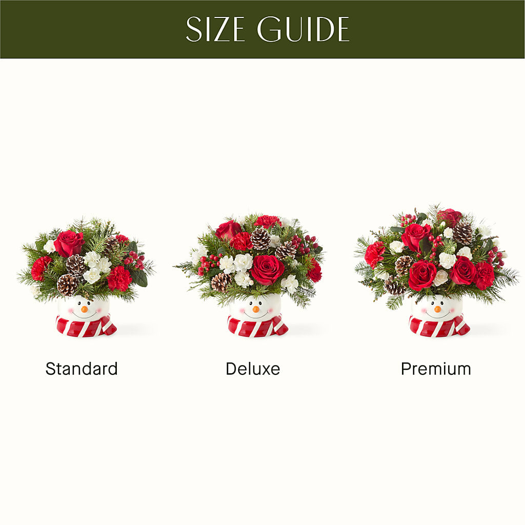 Jolly Snowman Bouquet – PICKET FENCE FLORAL & DESIGN, Holland MI