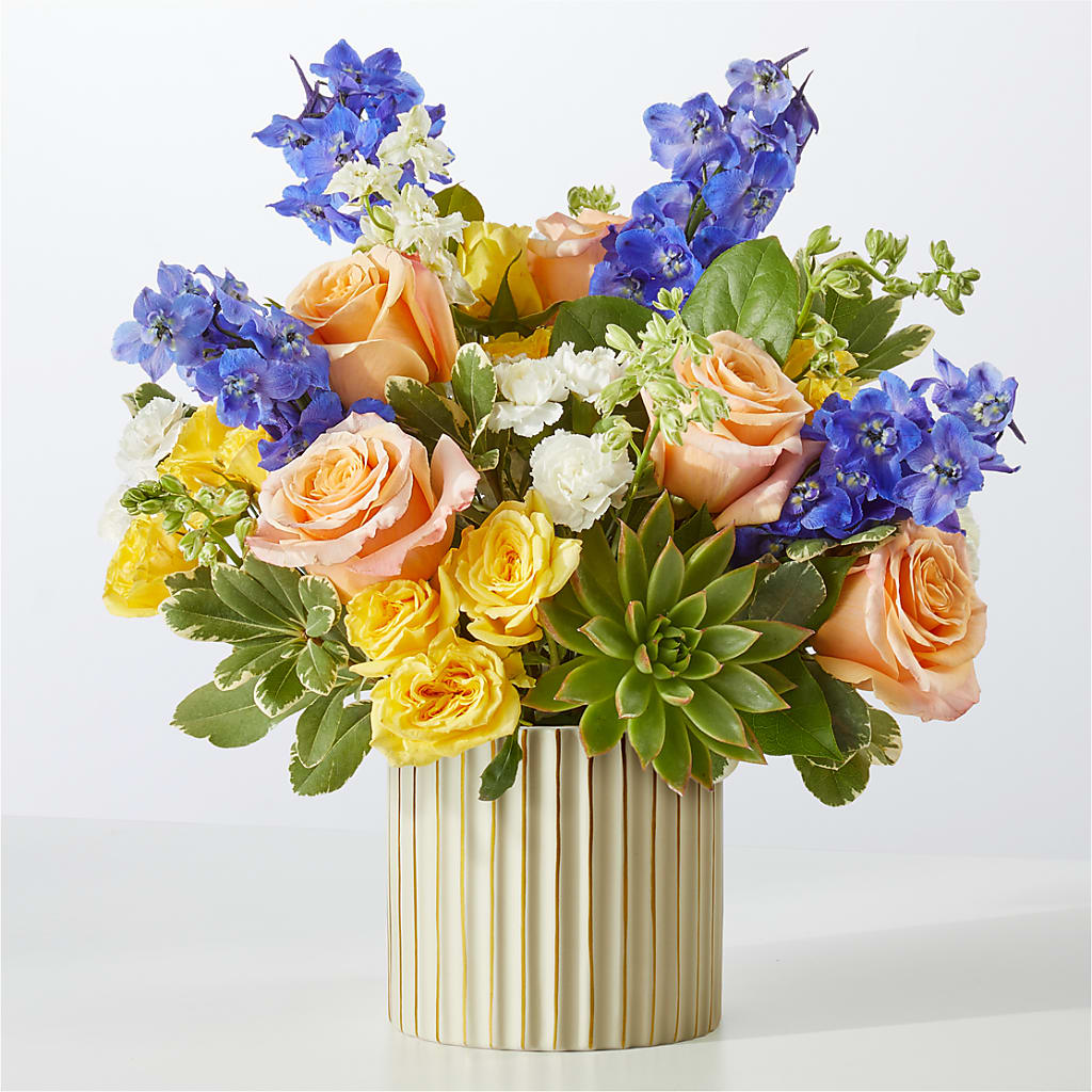Cobalt Reverie Bouquet – PICKET FENCE FLORAL & DESIGN, Holland MI