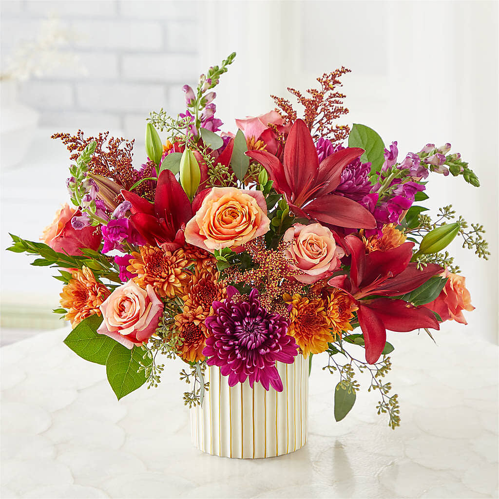 Burgundy Landscape Bouquet – PICKET FENCE FLORAL & DESIGN, Holland MI