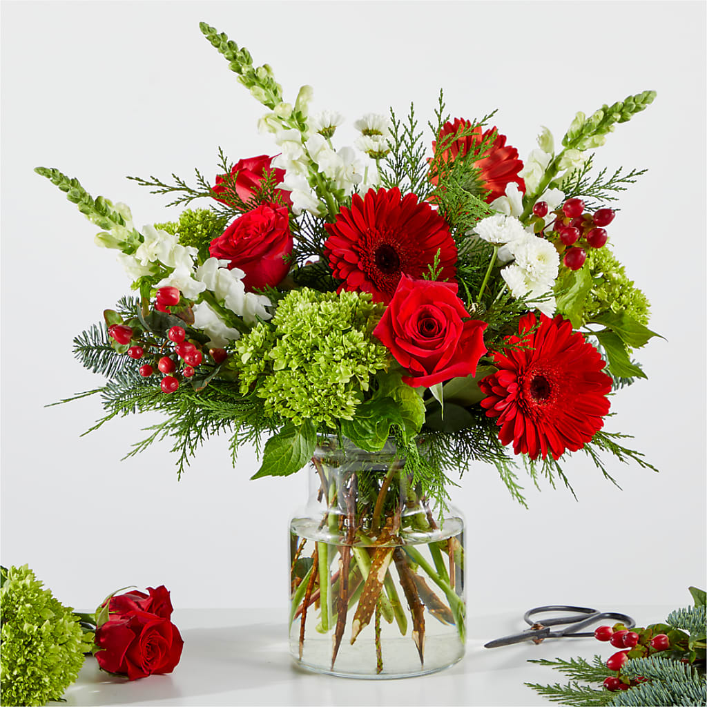Merry Moment Bouquet – A Florist Original – PICKET FENCE FLORAL & DESIGN, Holland MI