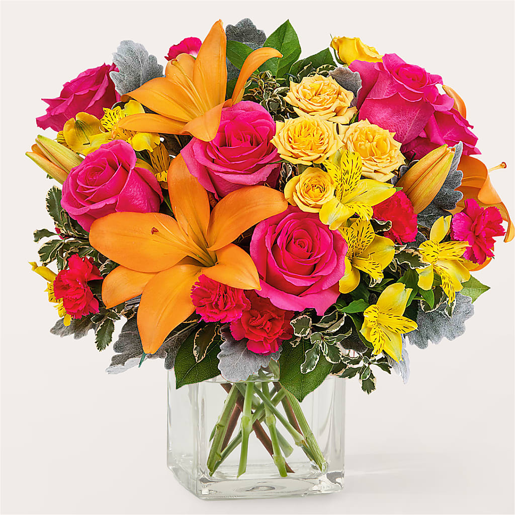 To the Tropics Bouquet – PICKET FENCE FLORAL & DESIGN, Holland MI