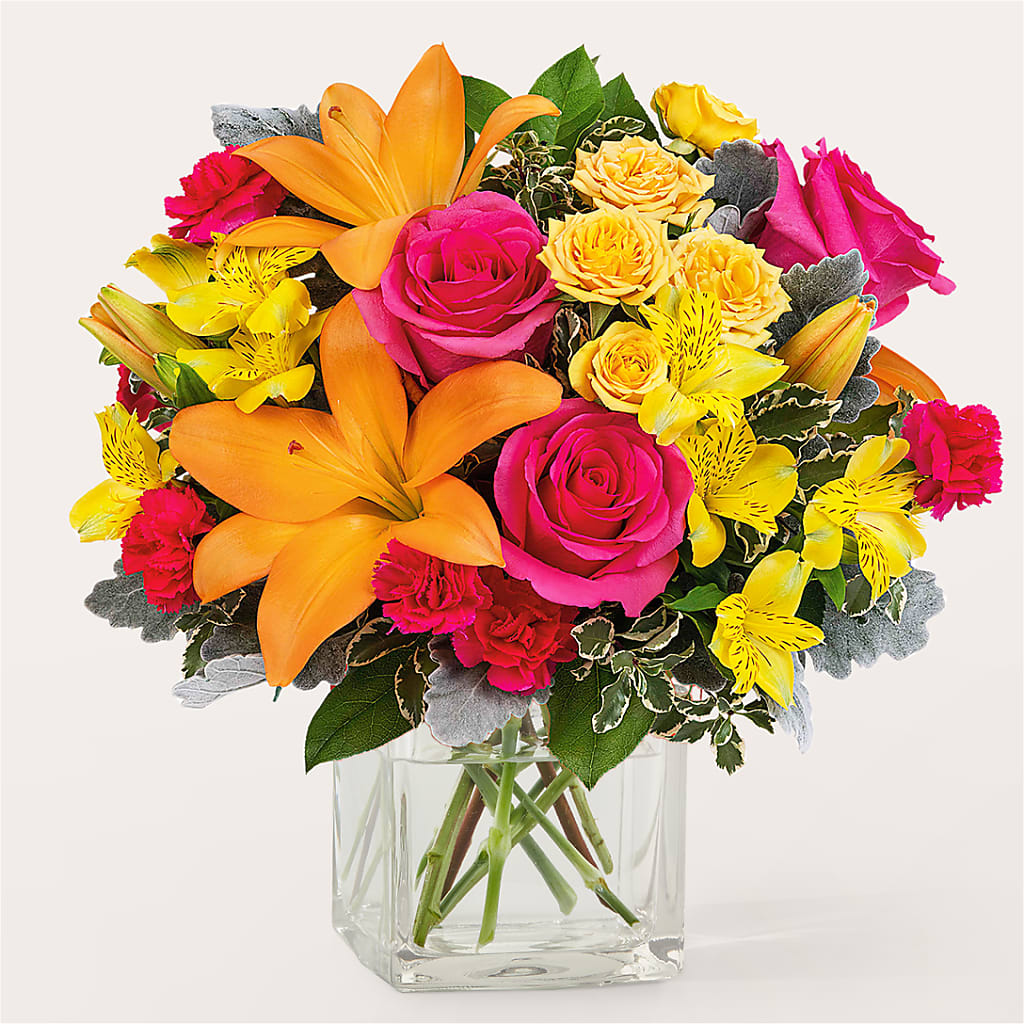 To the Tropics Bouquet – PICKET FENCE FLORAL & DESIGN, Holland MI
