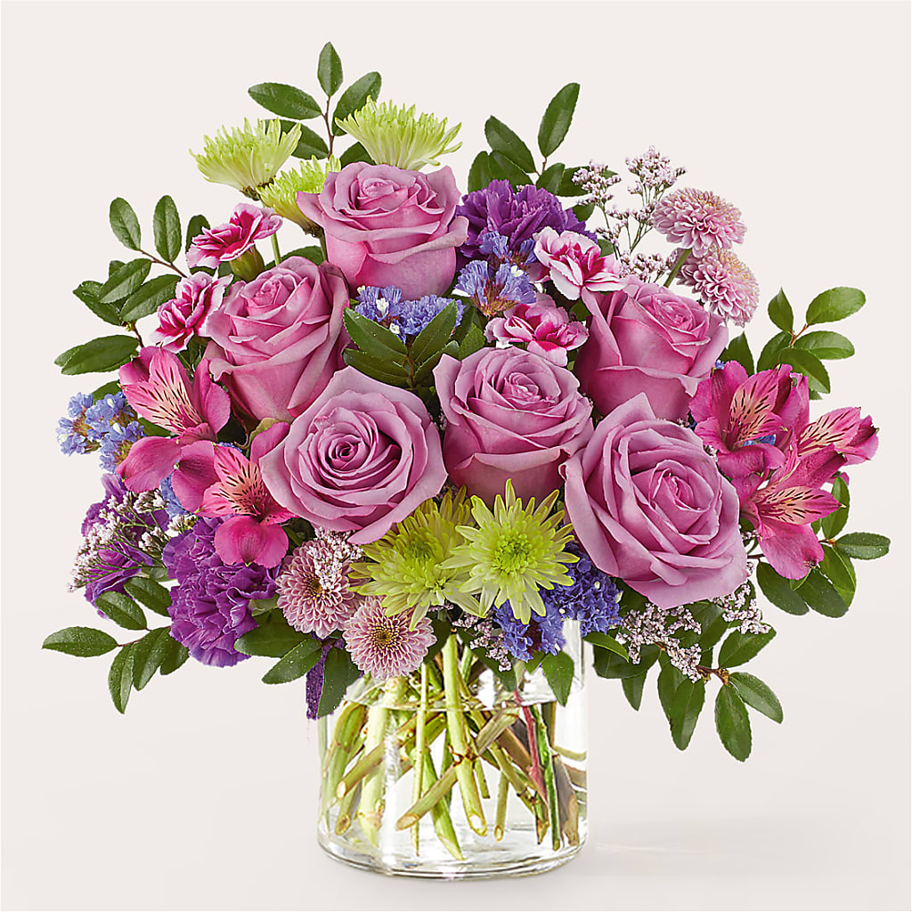 Glass Half Full Bouquet – PICKET FENCE FLORAL & DESIGN, Holland MI