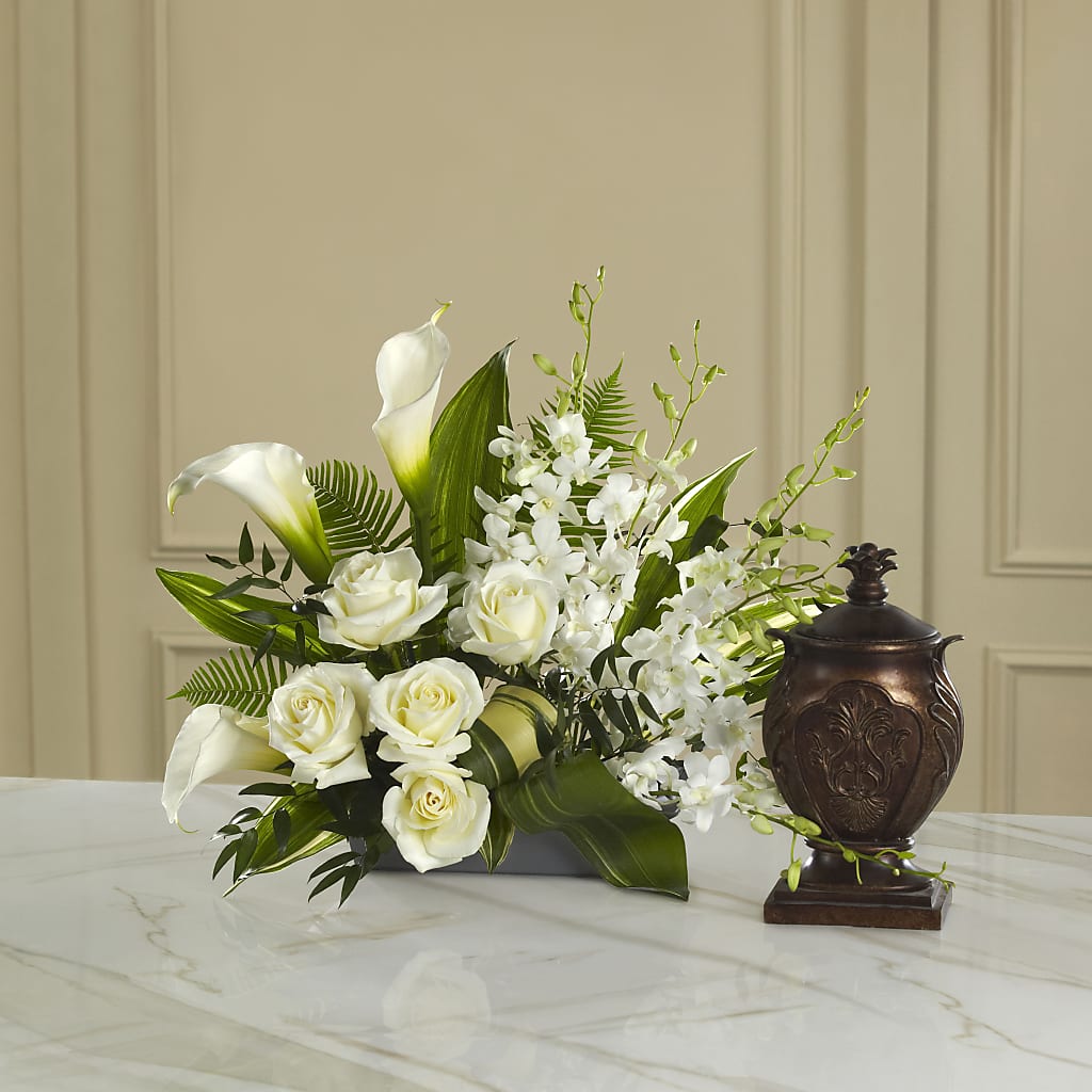 At Peace Arrangement – PICKET FENCE FLORAL & DESIGN, Holland MI