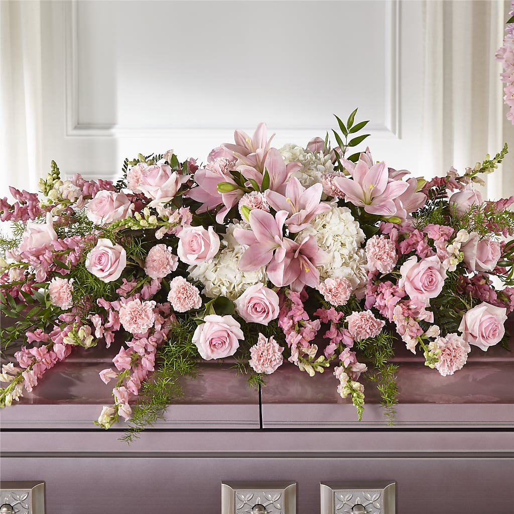 Life & Remembrance Casket Spray – PICKET FENCE FLORAL & DESIGN, Holland MI