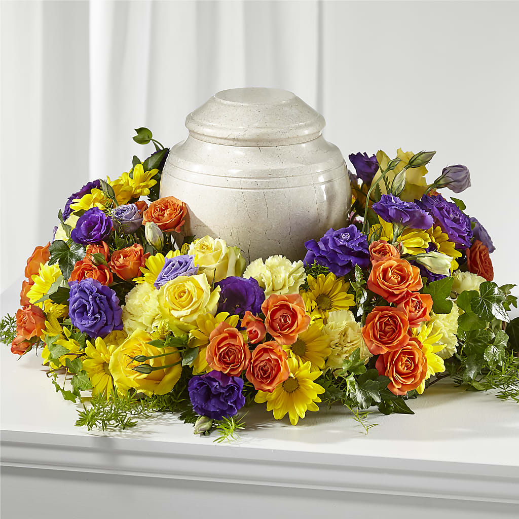 Blossoms of Remembrance Cremation Adornment – PICKET FENCE FLORAL & DESIGN, Holland MI