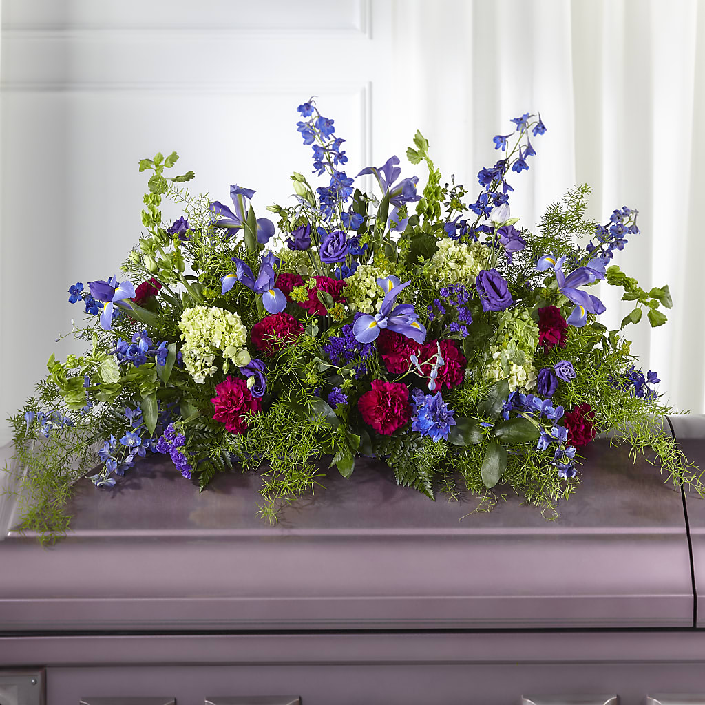 Always Treasured Casket Spray – PICKET FENCE FLORAL & DESIGN, Holland MI