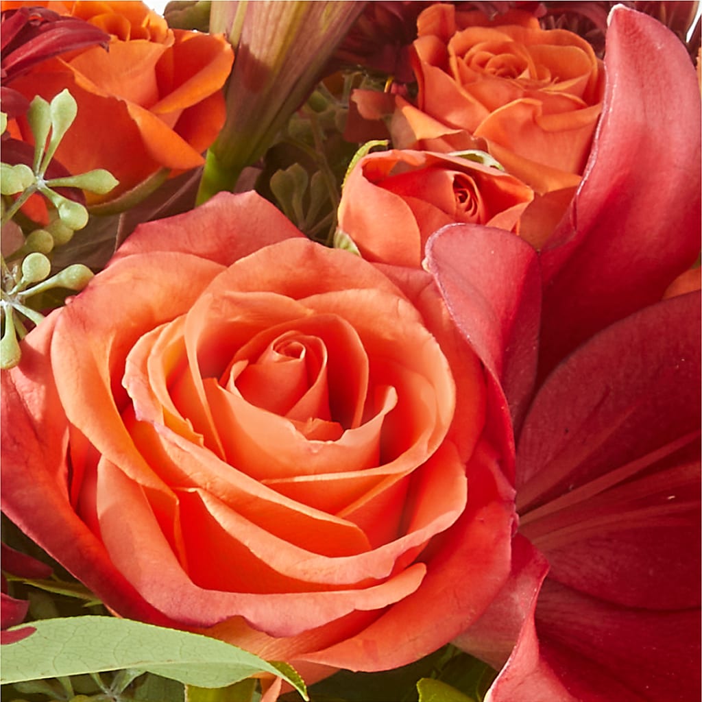Crimson Leaves Bouquet – PICKET FENCE FLORAL & DESIGN, Holland MI
