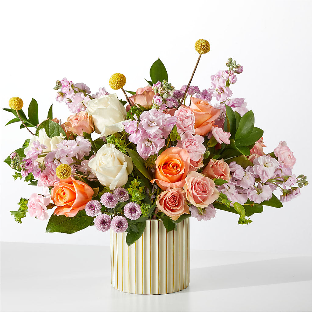 French Market Bouquet with Ivory Vase – PICKET FENCE FLORAL & DESIGN, Holland MI