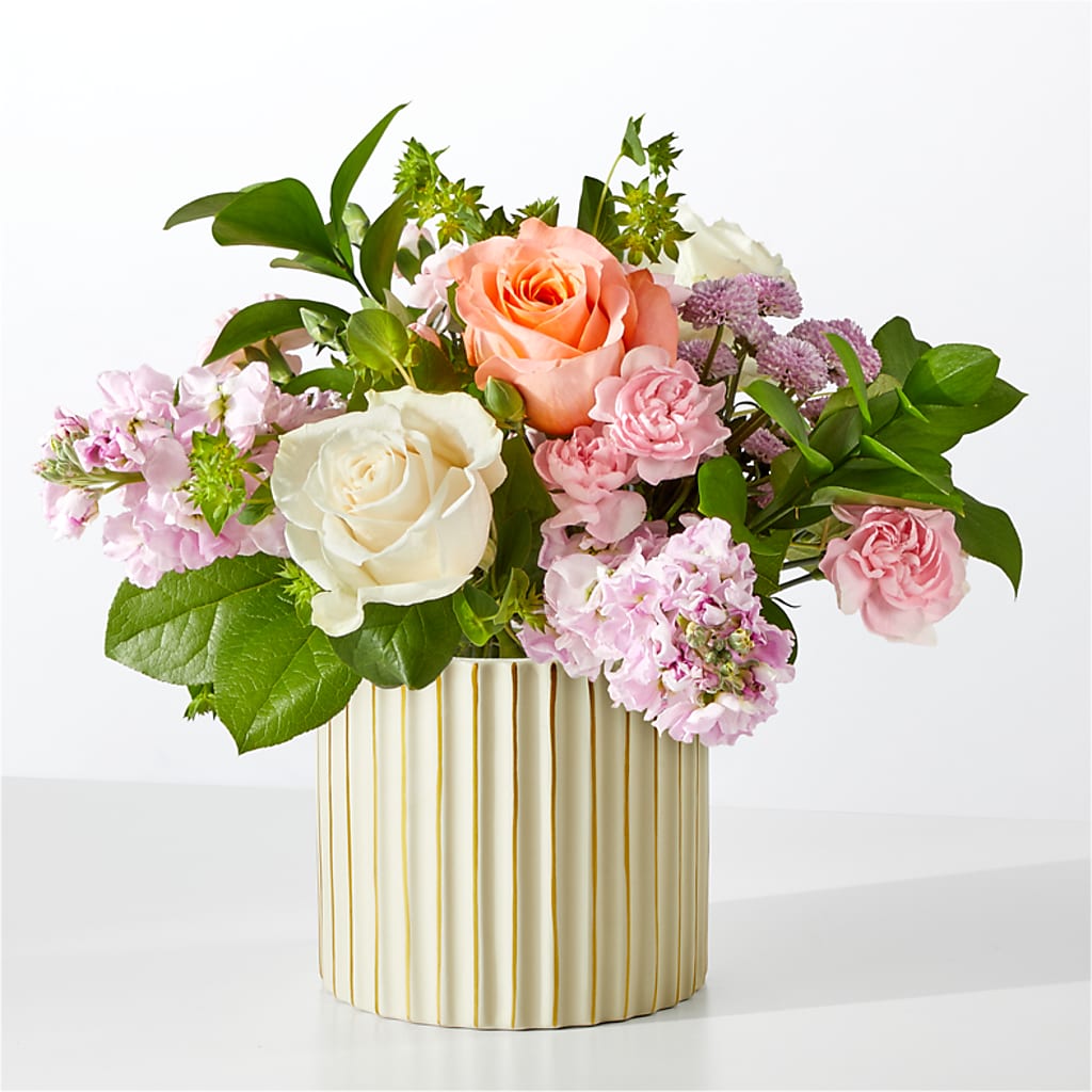French Market Bouquet with Ivory Vase – PICKET FENCE FLORAL & DESIGN, Holland MI