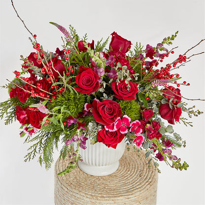 Big Red Bow Bouquet – PICKET FENCE FLORAL & DESIGN, Holland MI