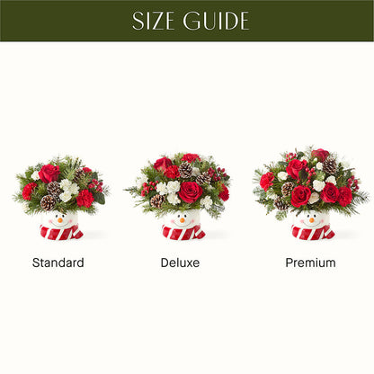 Jolly Snowman Bouquet – PICKET FENCE FLORAL & DESIGN, Holland MI