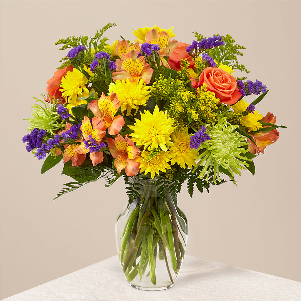 Marmalade Skies Bouquet – PICKET FENCE FLORAL & DESIGN, Holland MI