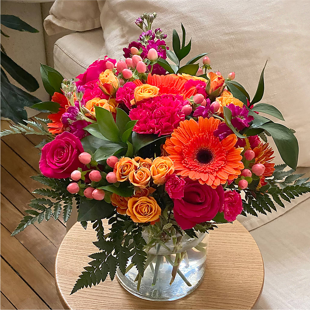 Fiesta Bouquet – PICKET FENCE FLORAL & DESIGN, Holland MI
