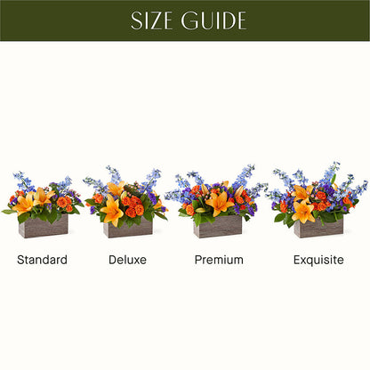 Radiant Citrus Box Bouquet – PICKET FENCE FLORAL & DESIGN, Holland MI