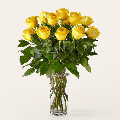 Long Stem Yellow Rose Bouquet – PICKET FENCE FLORAL & DESIGN, Holland MI