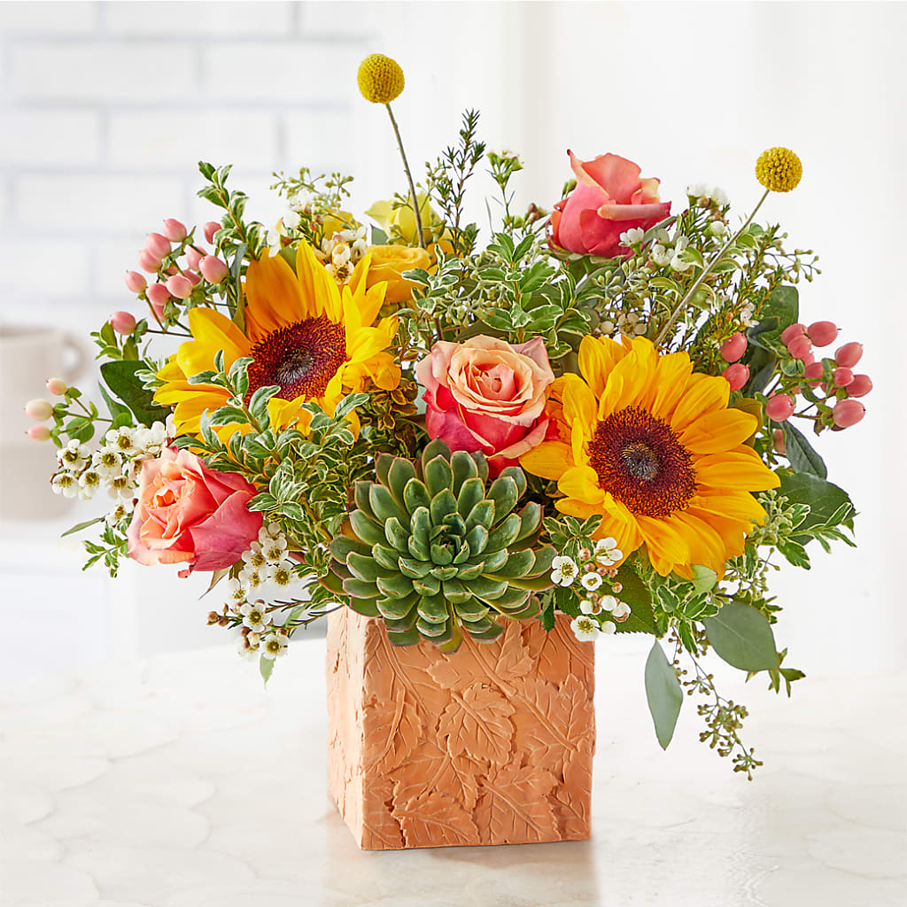Sunflower Season Bouquet – PICKET FENCE FLORAL & DESIGN, Holland MI