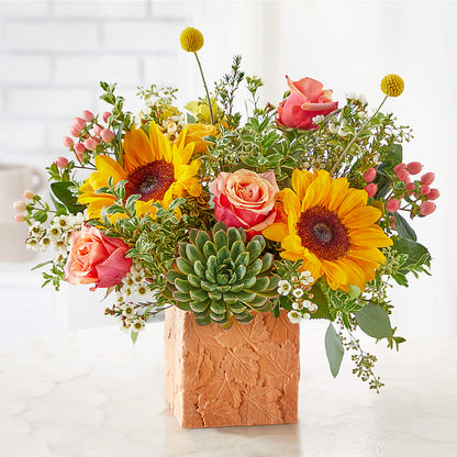 Sunflower Season Bouquet – PICKET FENCE FLORAL & DESIGN, Holland MI