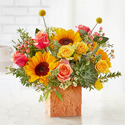 Sunflower Season Bouquet – PICKET FENCE FLORAL & DESIGN, Holland MI