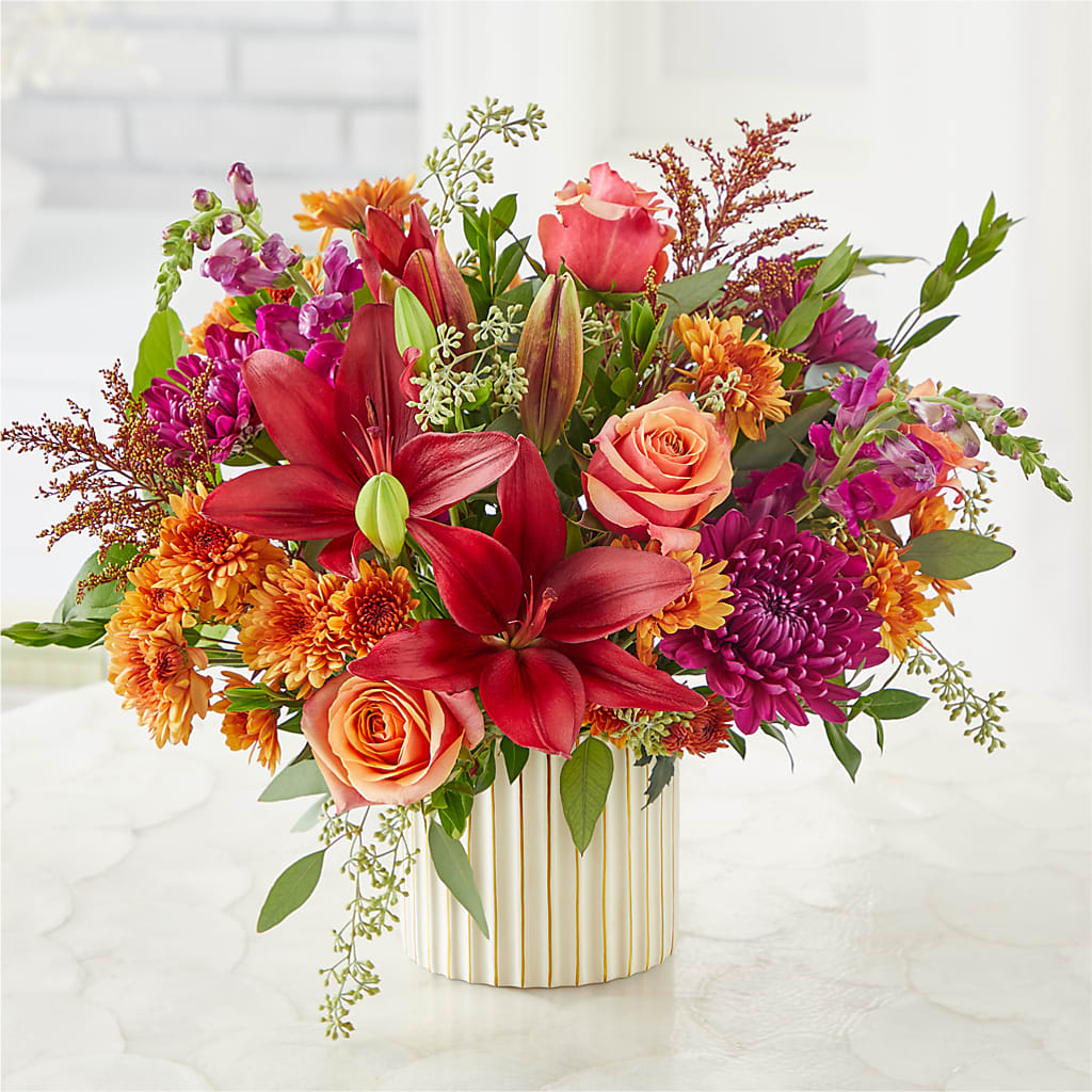 Burgundy Landscape Bouquet – PICKET FENCE FLORAL & DESIGN, Holland MI