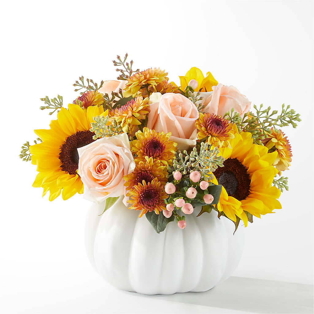 Pumpkin to Talk About Bouquet – PICKET FENCE FLORAL & DESIGN, Holland MI