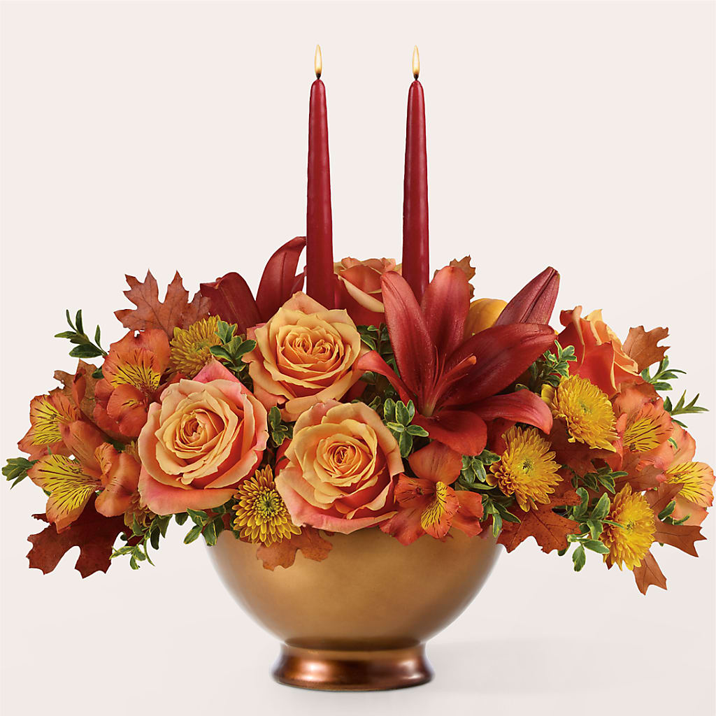 Harvest Table Centerpiece – PICKET FENCE FLORAL & DESIGN, Holland MI