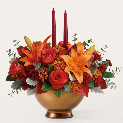 Fruits of Fall Centerpiece – PICKET FENCE FLORAL & DESIGN, Holland MI