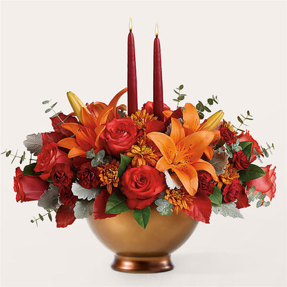 Fruits of Fall Centerpiece – PICKET FENCE FLORAL & DESIGN, Holland MI