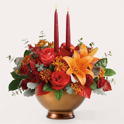 Fruits of Fall Centerpiece – PICKET FENCE FLORAL & DESIGN, Holland MI