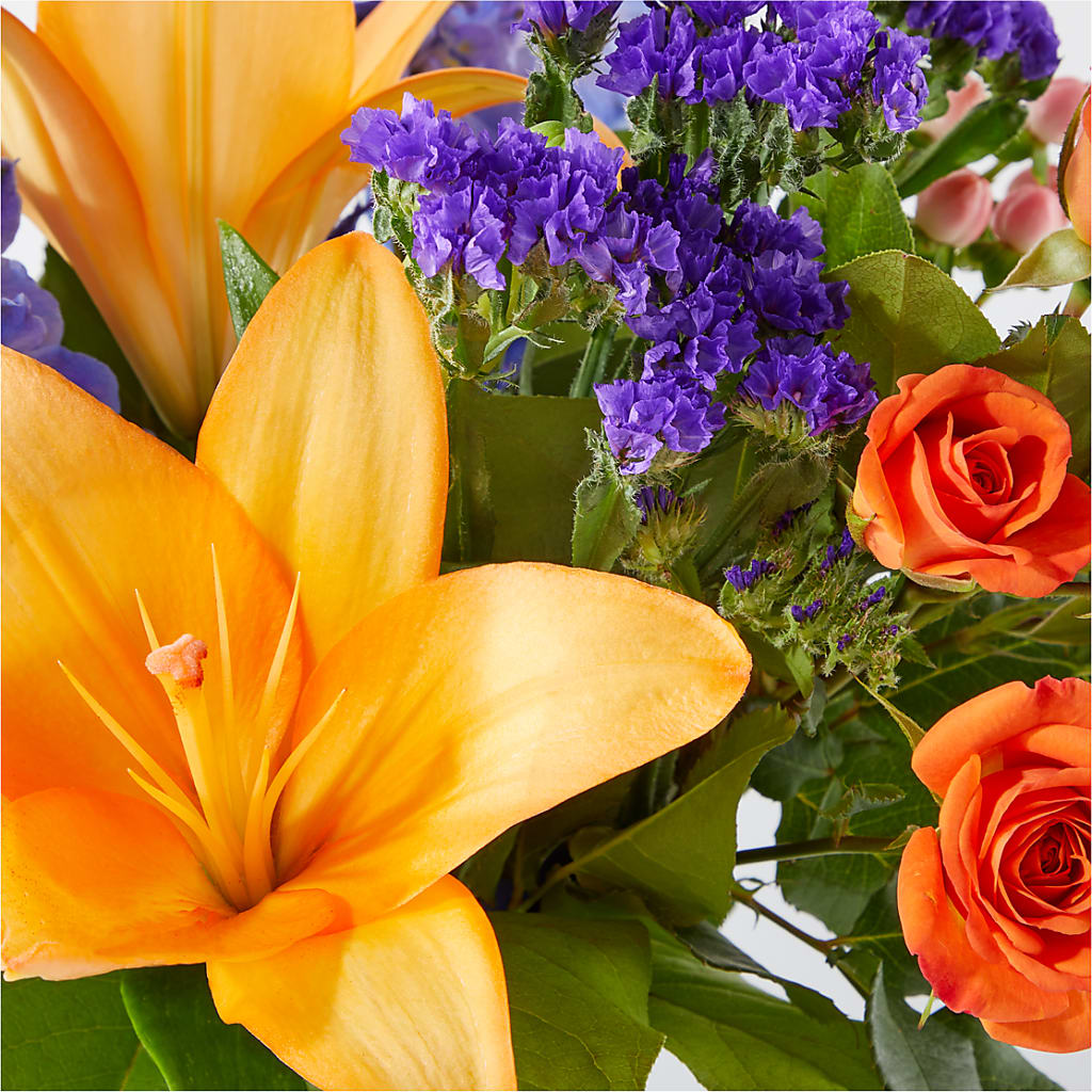 Radiant Citrus Bouquet – PICKET FENCE FLORAL & DESIGN, Holland MI
