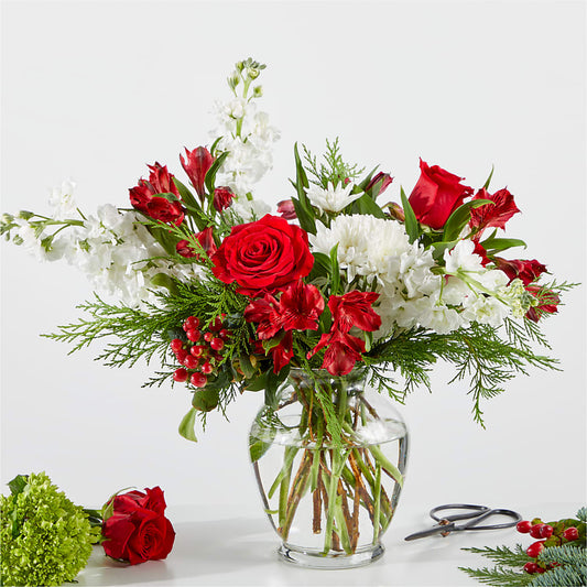 Merry Moment Bouquet – A Florist Original – PICKET FENCE FLORAL & DESIGN, Holland MI