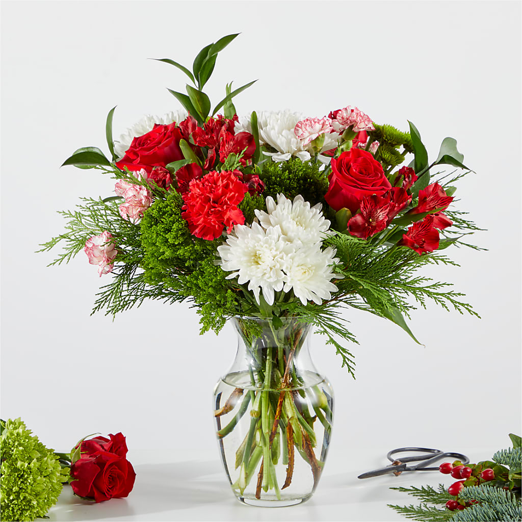 Merry Moment Bouquet – A Florist Original – PICKET FENCE FLORAL & DESIGN, Holland MI