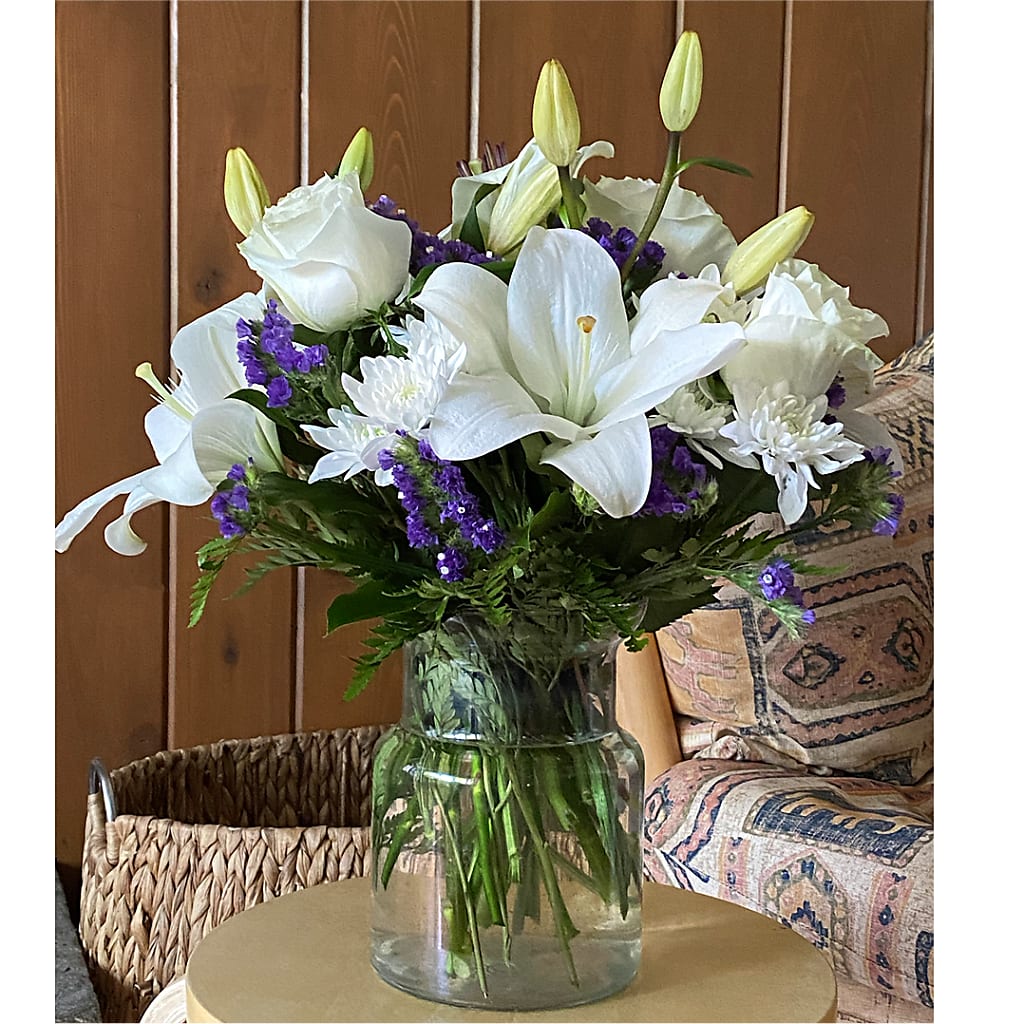 Beyond Blue Bouquet – PICKET FENCE FLORAL & DESIGN, Holland MI