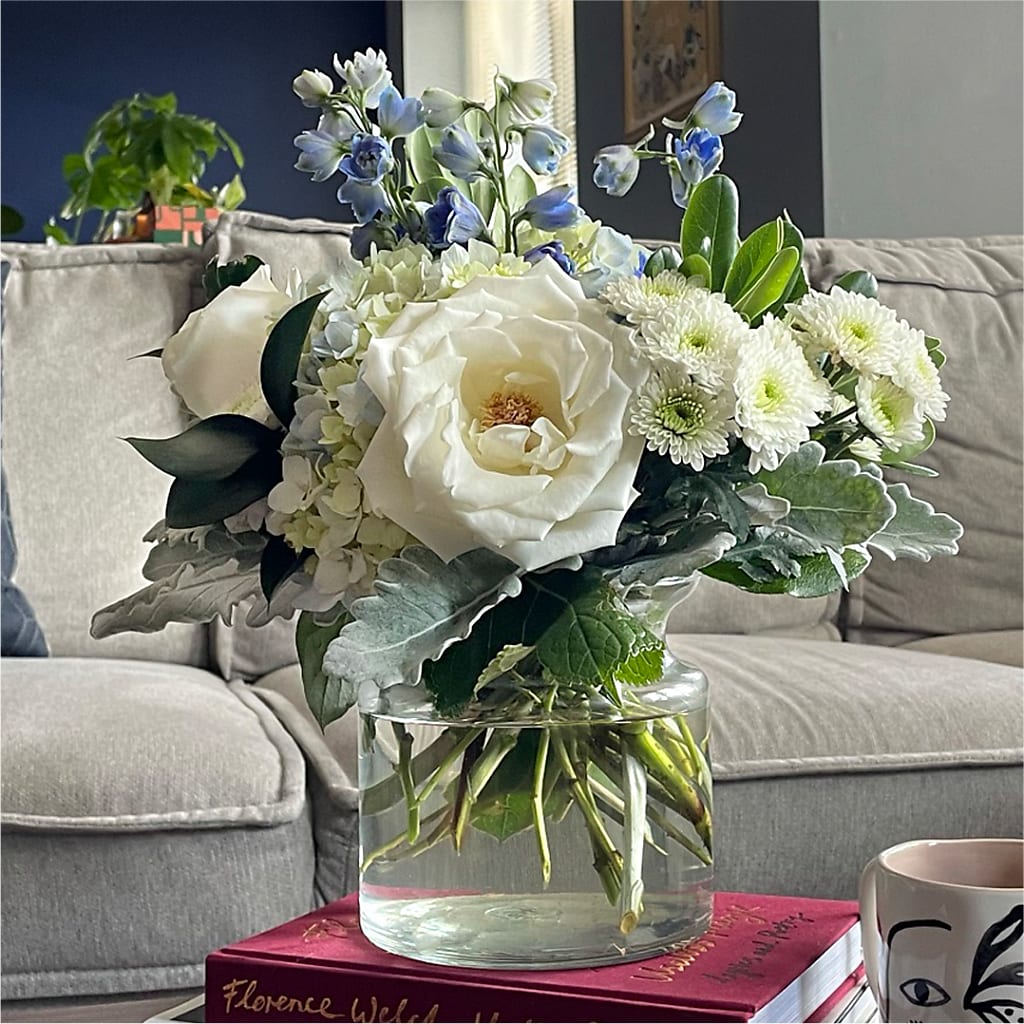 Clear Skies Bouquet – PICKET FENCE FLORAL & DESIGN, Holland MI