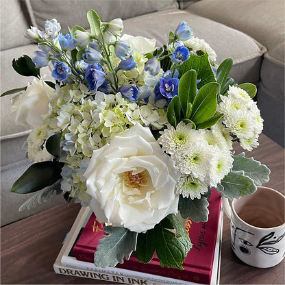 Clear Skies Bouquet – PICKET FENCE FLORAL & DESIGN, Holland MI