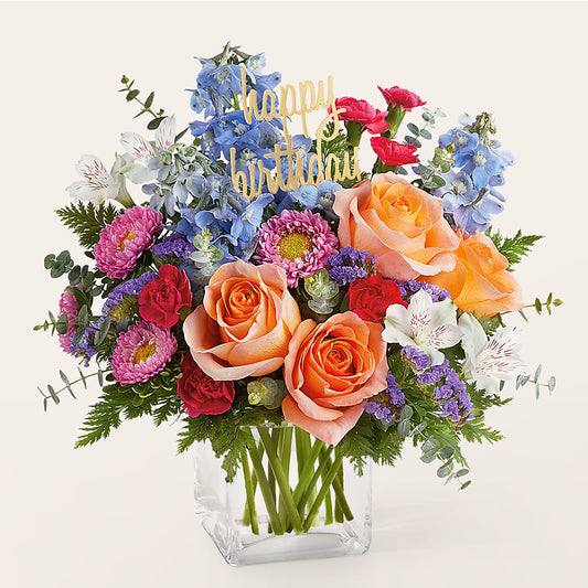 Birthday Bash Bouquet – PICKET FENCE FLORAL & DESIGN, Holland MI