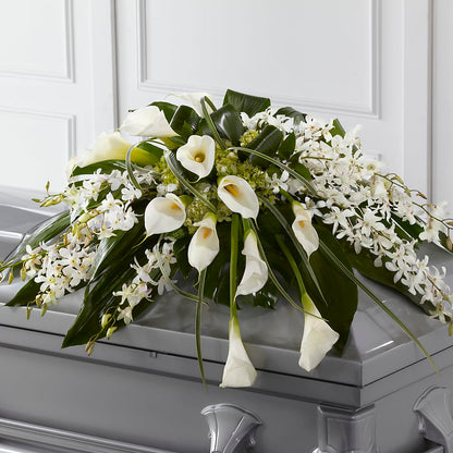 Angel Wings Casket Spray – PICKET FENCE FLORAL & DESIGN, Holland MI