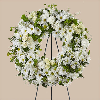 Faithful Wishes Wreath – PICKET FENCE FLORAL & DESIGN, Holland MI