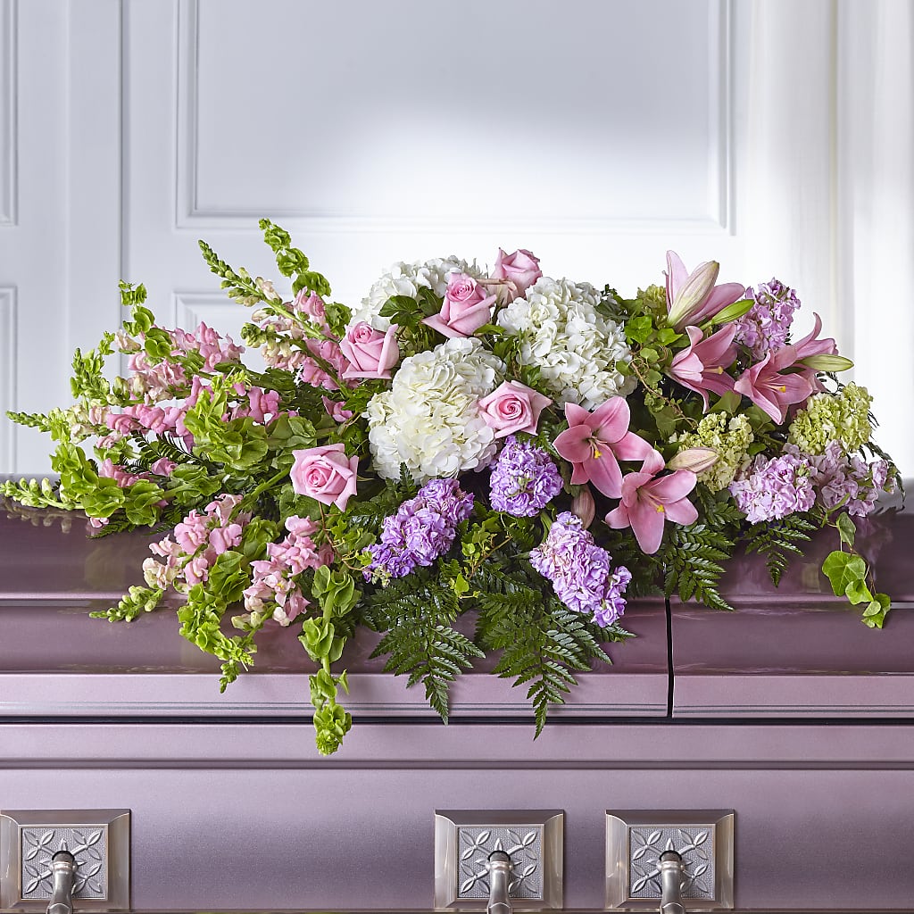 Life's Gratitude Casket Spray – PICKET FENCE FLORAL & DESIGN, Holland MI