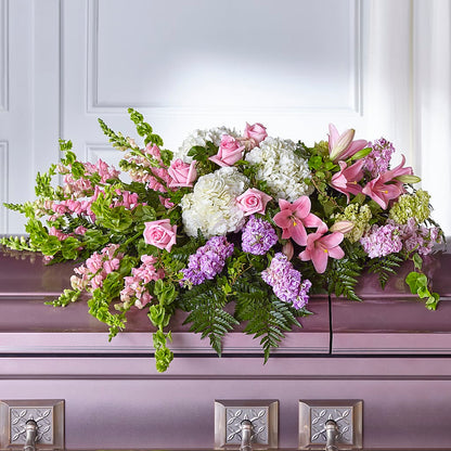Life's Gratitude Casket Spray – PICKET FENCE FLORAL & DESIGN, Holland MI