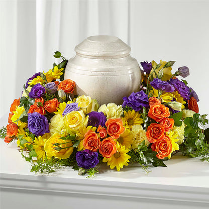 Blossoms of Remembrance Cremation Adornment – PICKET FENCE FLORAL & DESIGN, Holland MI