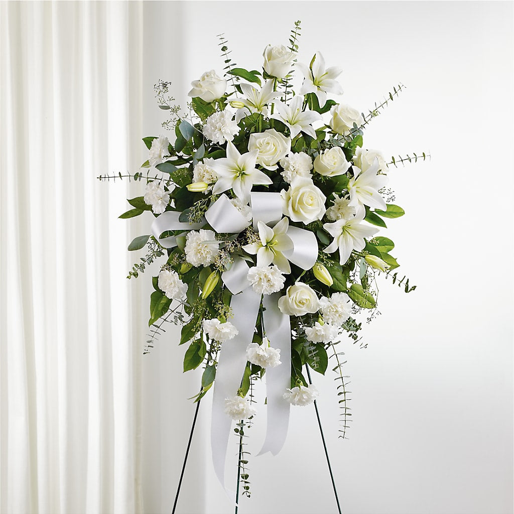 With Care Standing Spray – PICKET FENCE FLORAL & DESIGN, Holland MI