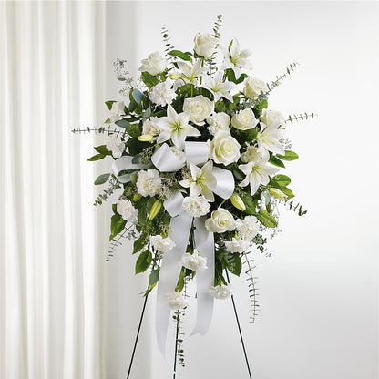 With Care Standing Spray – PICKET FENCE FLORAL & DESIGN, Holland MI