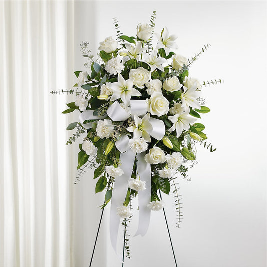 With Care Standing Spray – PICKET FENCE FLORAL & DESIGN, Holland MI