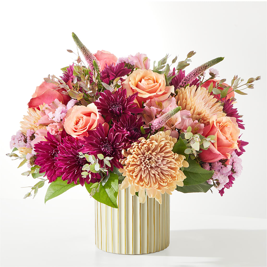 Berry Cobbler Bouquet with Ivory Vase – PICKET FENCE FLORAL & DESIGN, Holland MI
