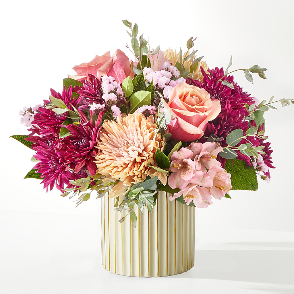 Berry Cobbler Bouquet with Ivory Vase – PICKET FENCE FLORAL & DESIGN, Holland MI