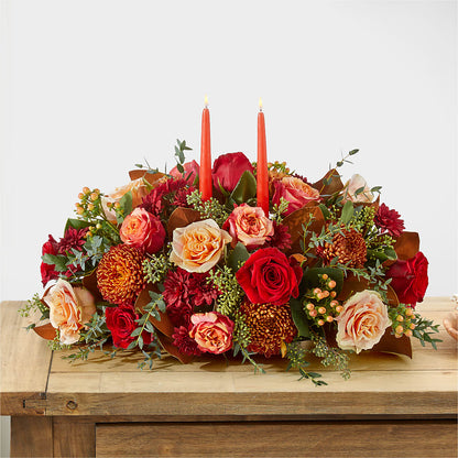 Gather Near Centerpiece – PICKET FENCE FLORAL & DESIGN, Holland MI