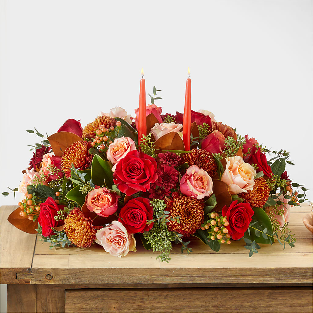 Gather Near Centerpiece – PICKET FENCE FLORAL & DESIGN, Holland MI