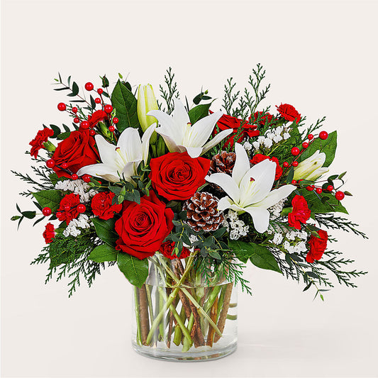 Best in Snow Bouquet – PICKET FENCE FLORAL & DESIGN, Holland MI