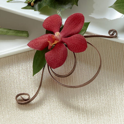 Red Mokara Boutonniere – PICKET FENCE FLORAL & DESIGN, Holland MI